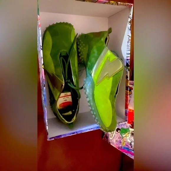 Jeffrey Campbell Green Suede Sneakers - Picture 2 of 4